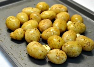 muslos de pollo al horno con patatas